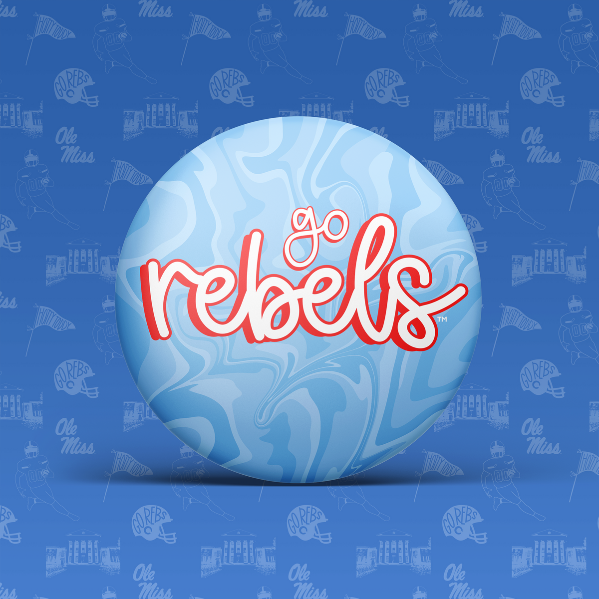 Go Rebels Swirl Button