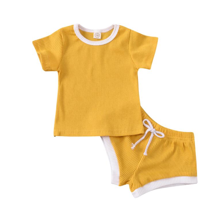 Baby & Toddler Ribbed Knit Tee & Shorts Set