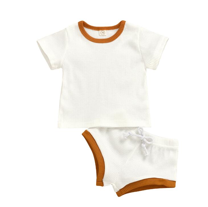 Baby & Toddler Ribbed Knit Tee & Shorts Set