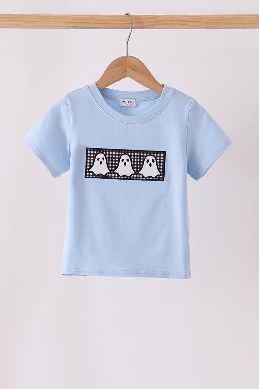 Blue ghost embroidery top 👻
