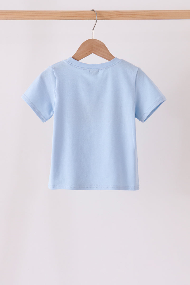 Blue ghost embroidery top 👻