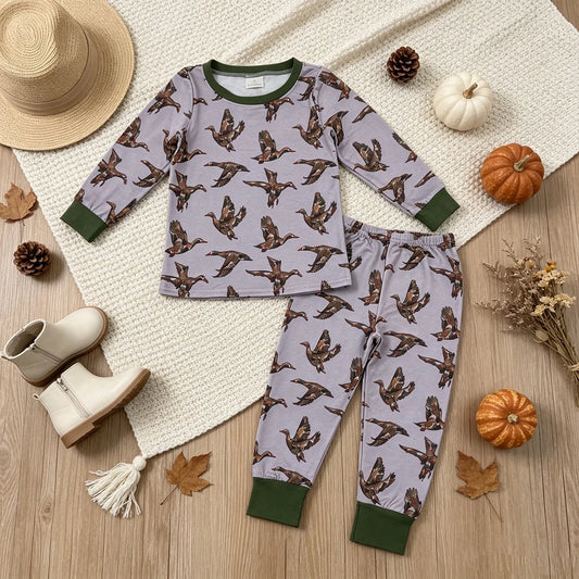 Little Duck Hunter Camo Two-Piece Pajama Set