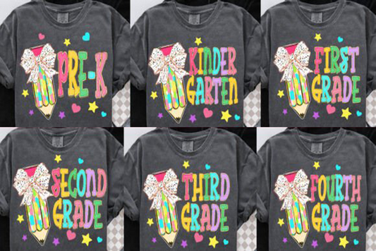 Retro Grade Level Teacher Tee
