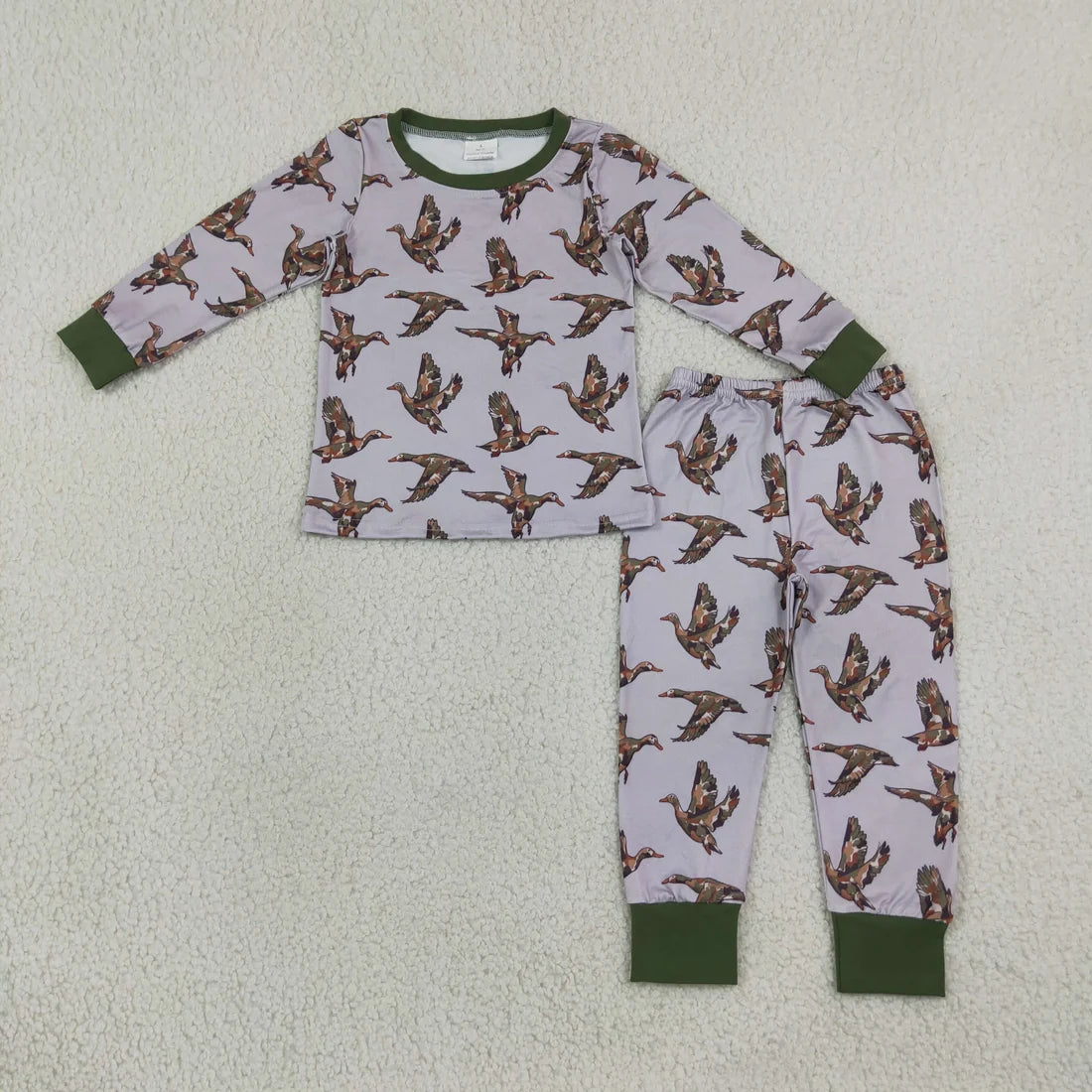Little Duck Hunter Camo Two-Piece Pajama Set