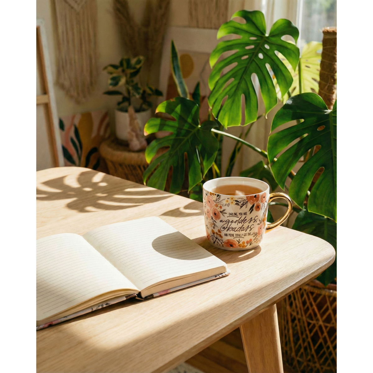 Darling You Are a Goddess Strap Journal | Inspirational Motivational Notebook