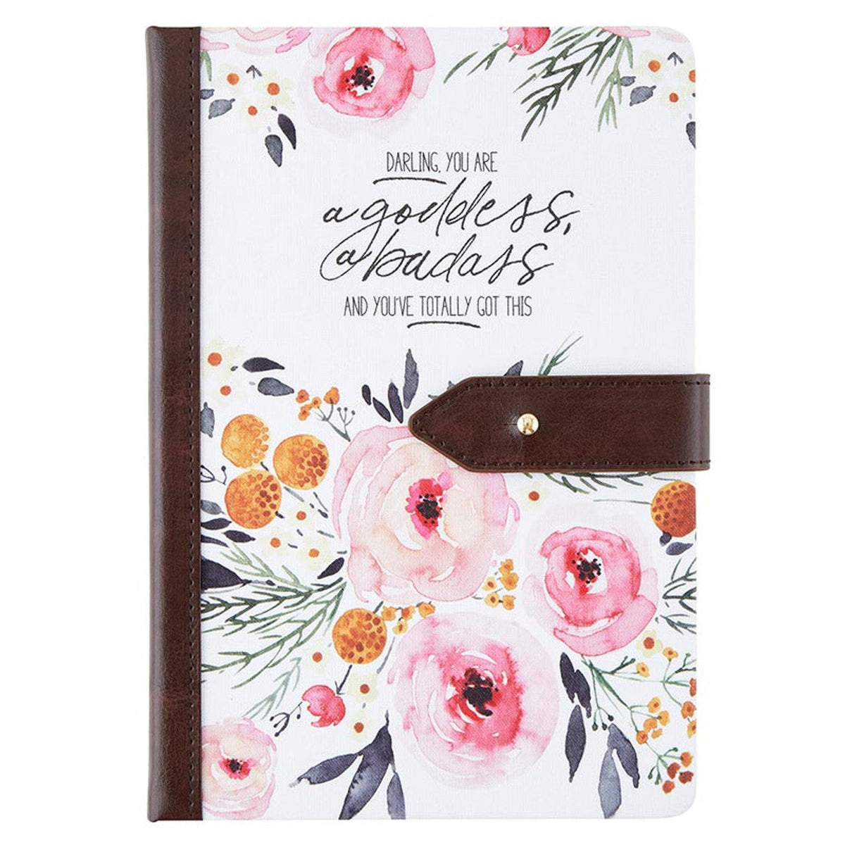 Darling You Are a Goddess Strap Journal | Inspirational Motivational Notebook