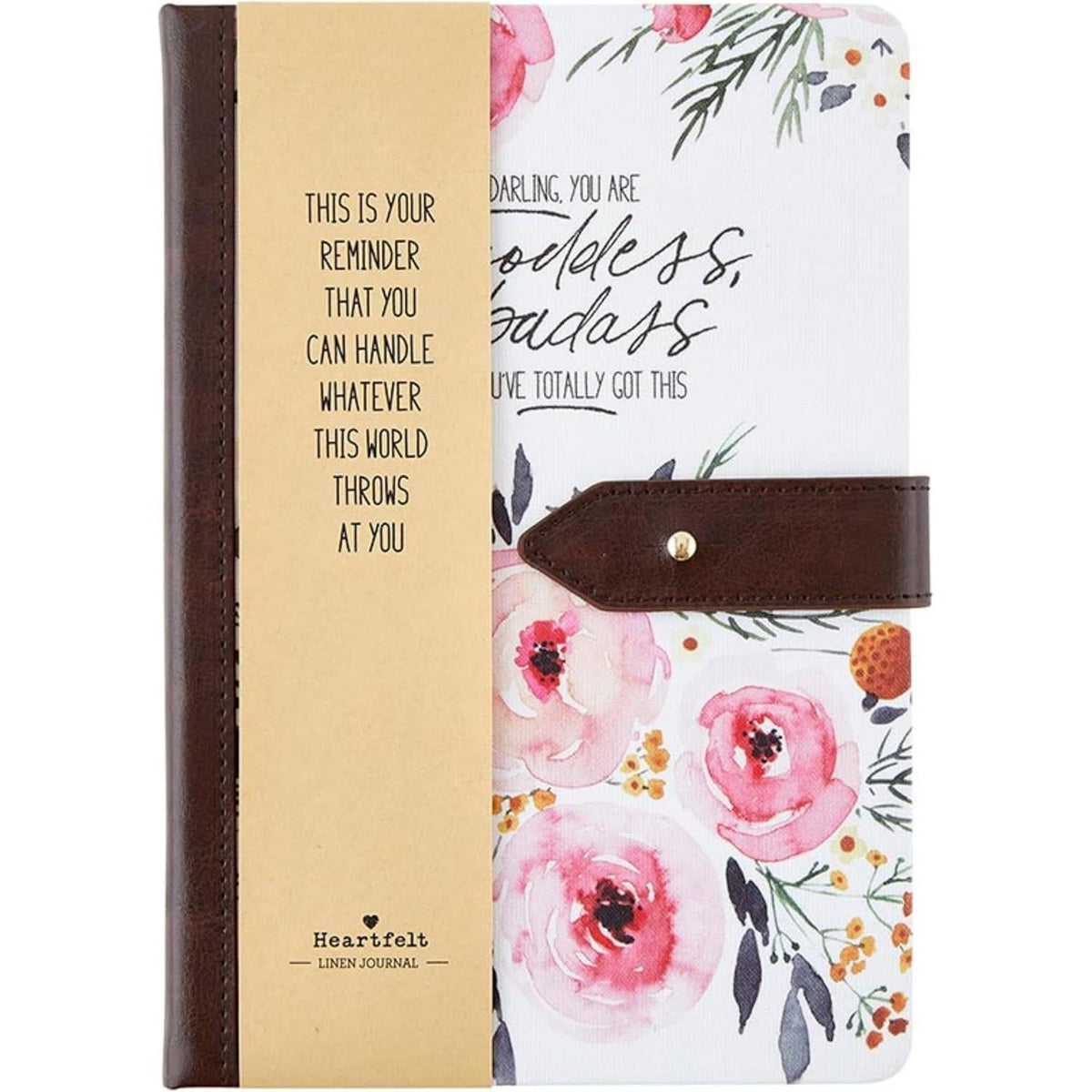 Darling You Are a Goddess Strap Journal | Inspirational Motivational Notebook