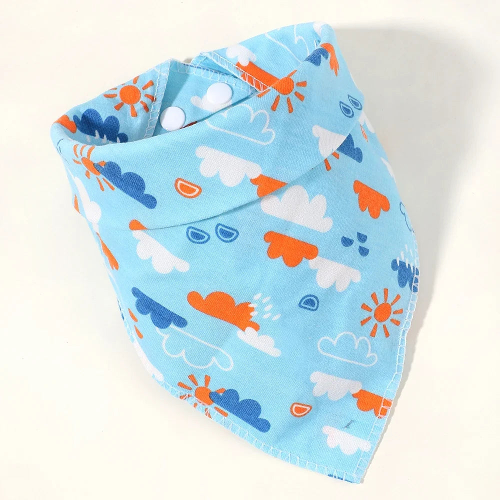 Newborn Baby Bibs & Burp Cloths | Solid Color Toddler Bandana Feeding Bibs, Ruffle Saliva Towel for Drool, Baby Accessories