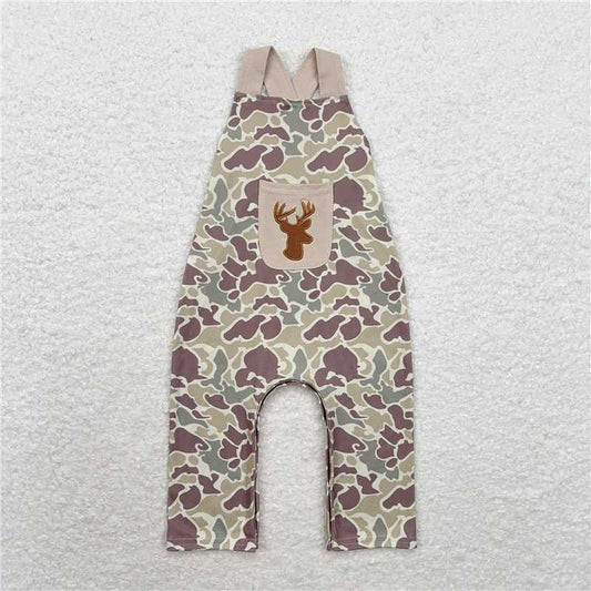Little Buck Camo Deer Patch Overalls
