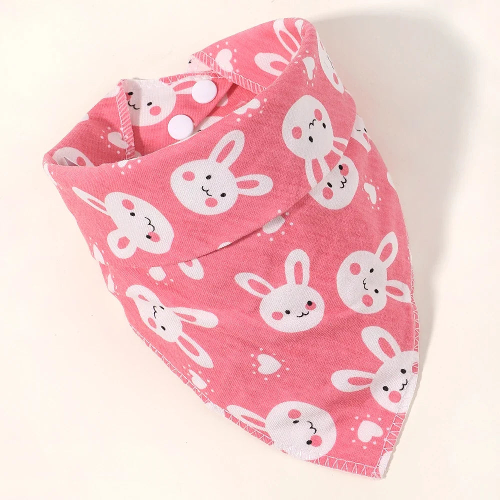 Newborn Baby Bibs & Burp Cloths | Solid Color Toddler Bandana Feeding Bibs, Ruffle Saliva Towel for Drool, Baby Accessories