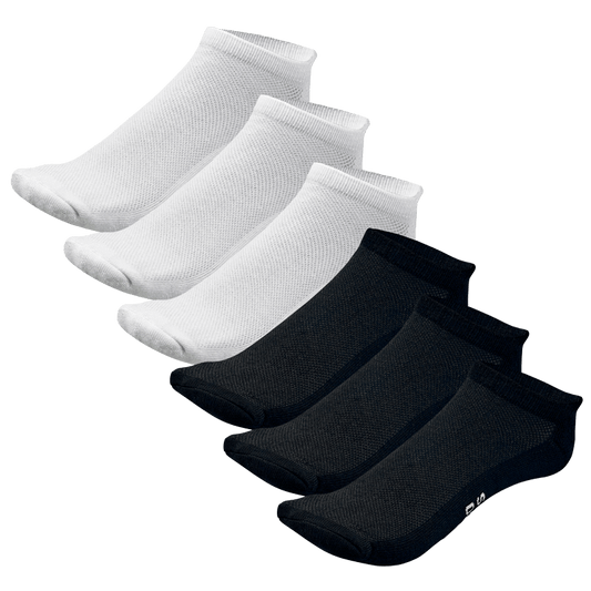 Unisex No Show Bamboo Rayon Socks - 3 Pair and 6 Pair Packs Available