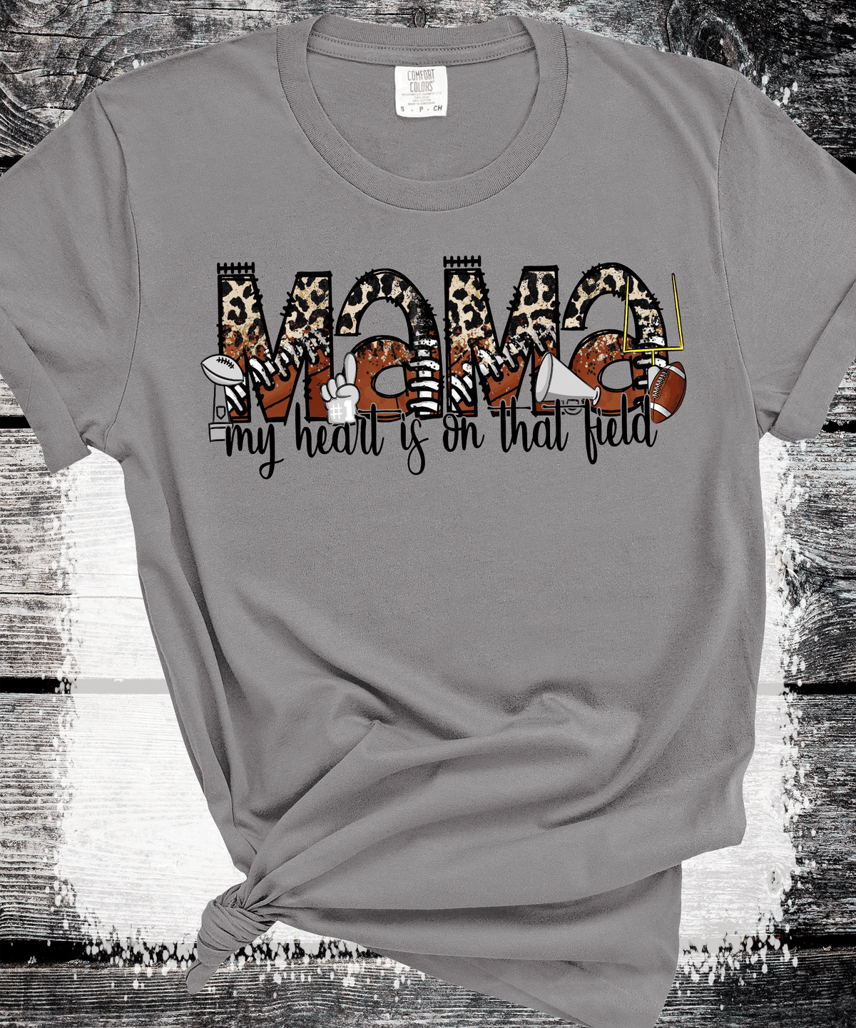 Game Day Mama Leopard Tee