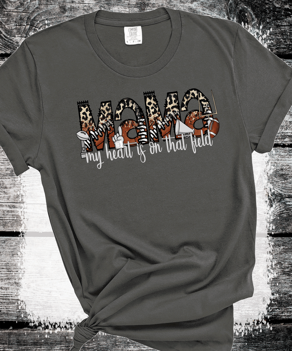 Game Day Mama Leopard Tee