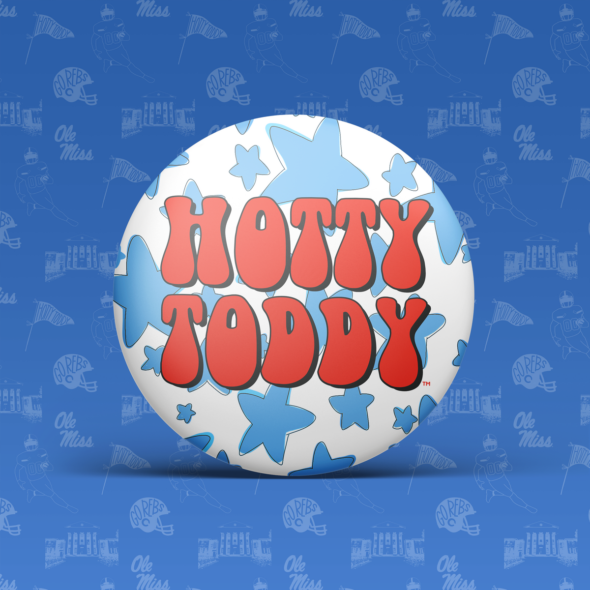 Hotty Toddy Stars Button