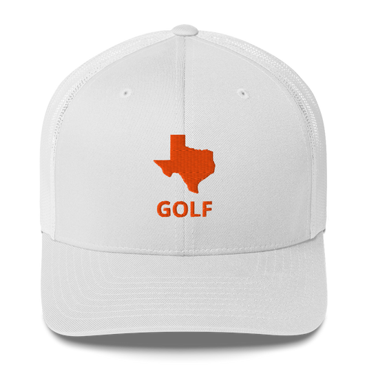 Texas Golf Trucker Hat — Mesh-Back Snapback Cap